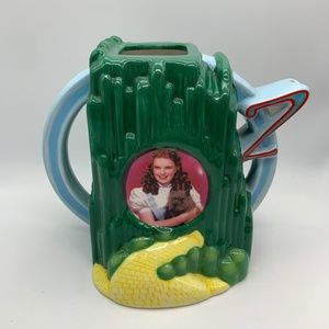VTG Wizard of Oz Emerald City Yellow Brick Road Dorothy & Toto Ceramic Teapot